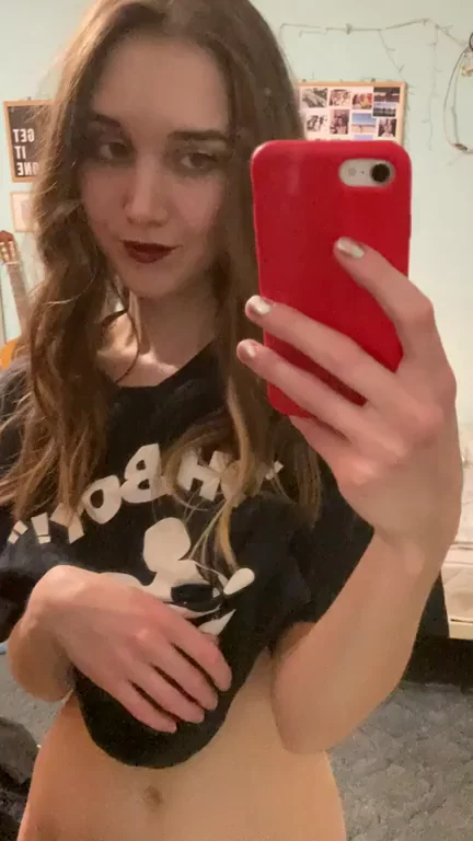 Super Horny Cutie Teasing in Playboi Tee 😈📱💦