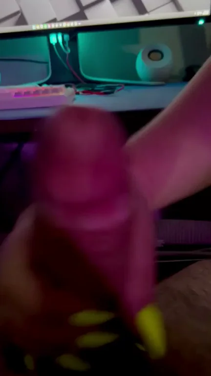 💅 Painting His Big Dick with Fresh Cum 😍