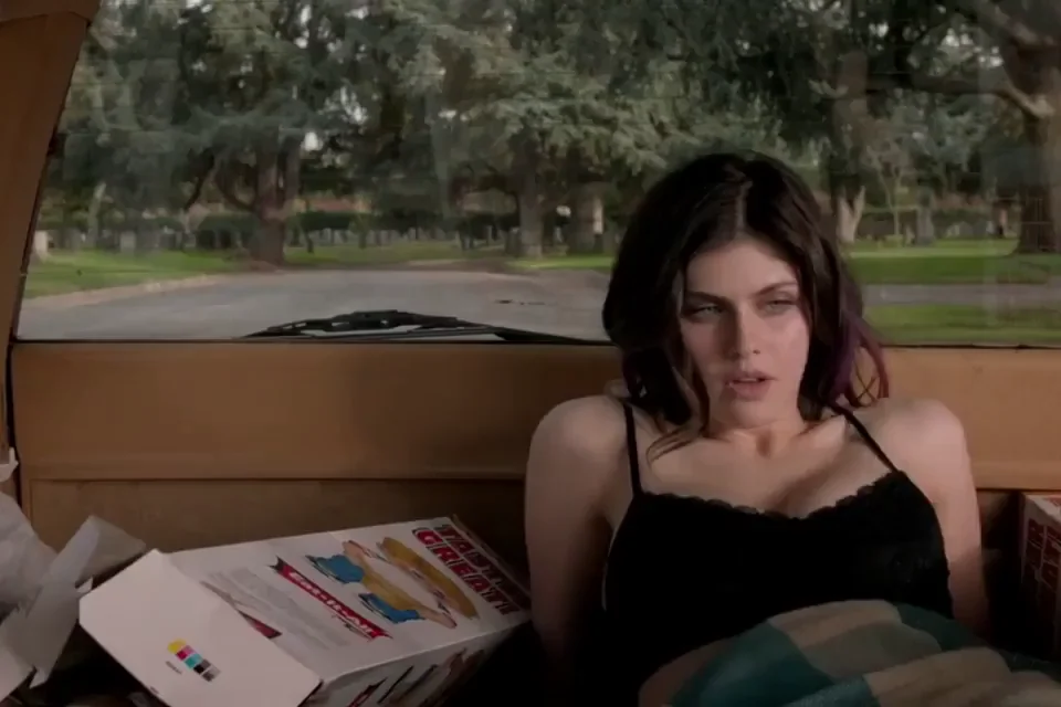 Alexandra Daddario's Snow White Tease: Killer Curves in a Black Slip, Zero Effort Needed