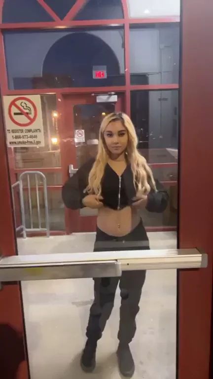 Just being a slut in public!