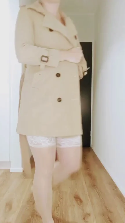 Shhh, Trenchcoat Tease: Secret Flasher's Barely Legal Peek