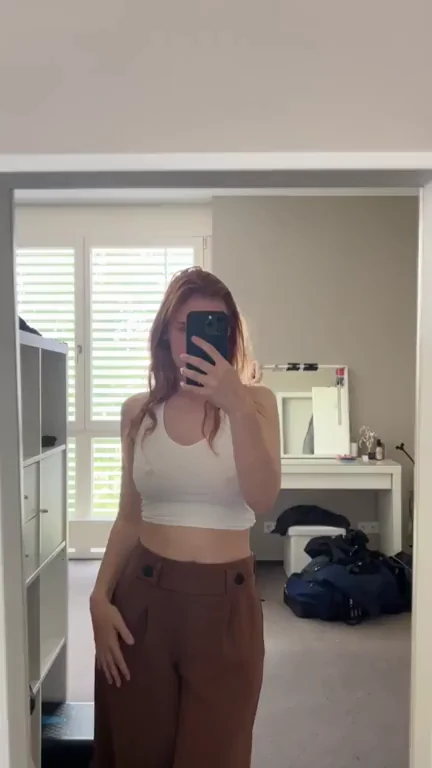 Busty Redhead Doll Teases Her Huge Areolas 🔥🍒