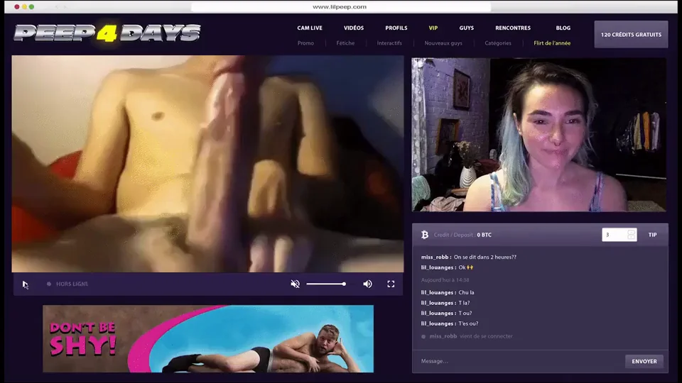 Watching big dicks with pleasure