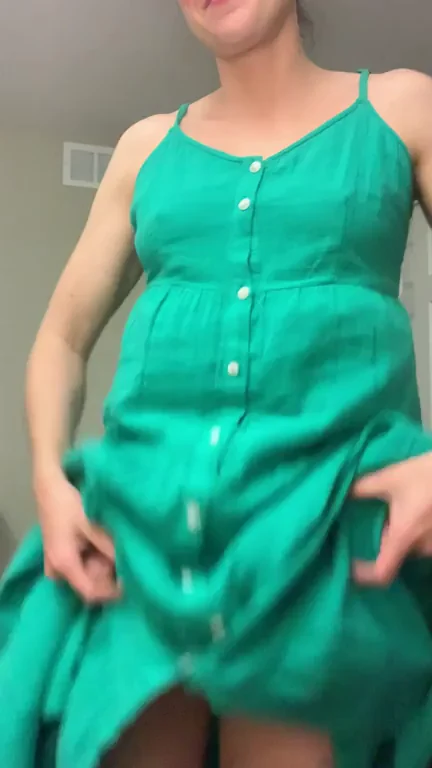 Hot 40yo MILF Mom Teases in Sundress Before Full Nude Reveal