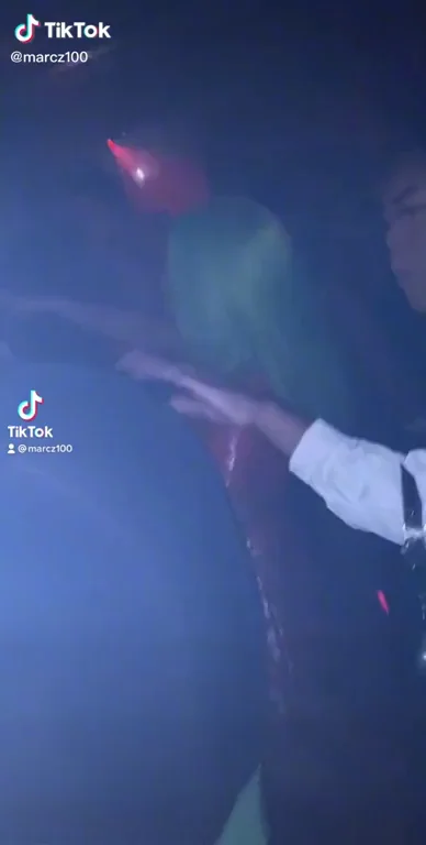 🔴 TikTok Car Tease: Red Light Glow on Her Juicy Ass 🍑💦