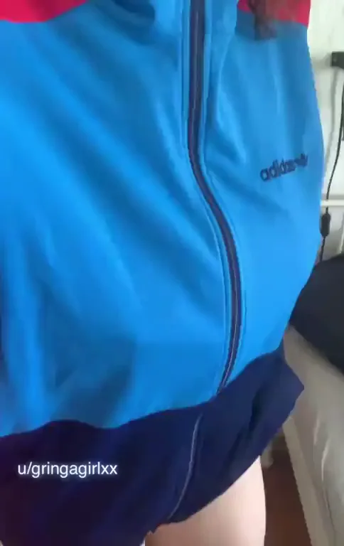 Even with a loose jacket like this one it is tough to hide my big tittys?