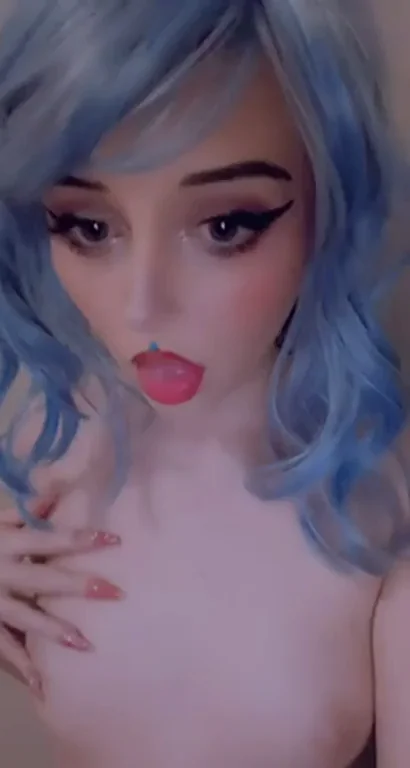 Rawr 😻💕 Cute Blue-Haired Doll Tease