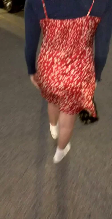 No Panties Arcade Tease & Parking Lot Flash 🔥 (OC F18)