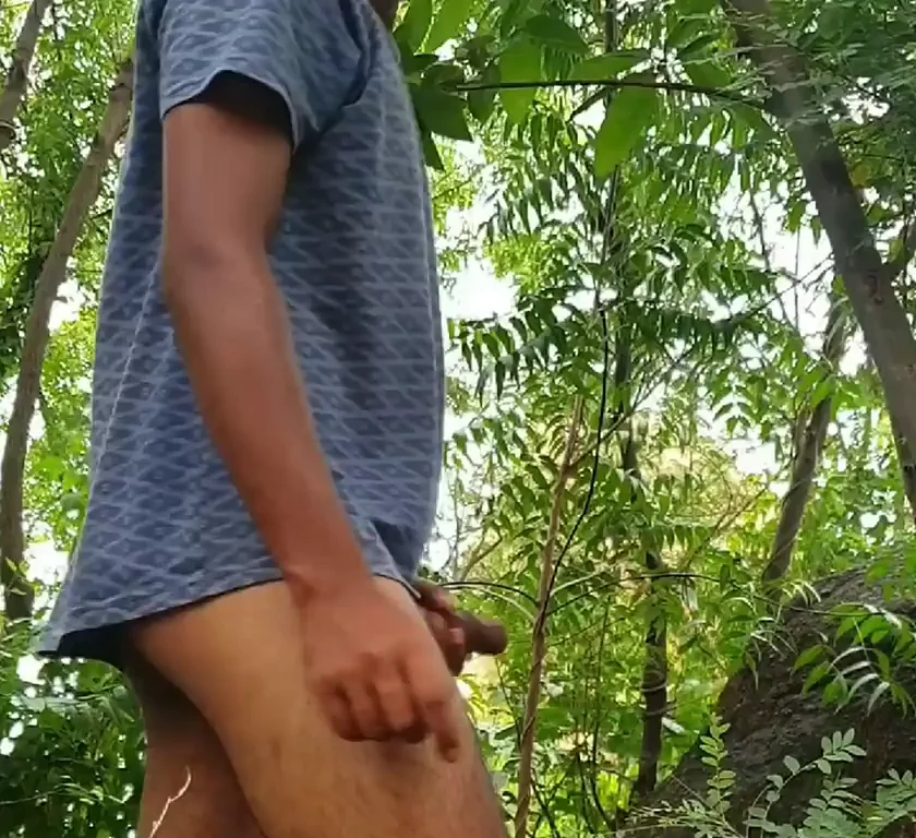 Jungle Cock Tease: Thick Monster Dangling in the Wild