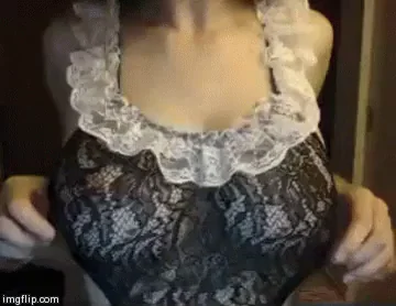 🍑 French Maid's Massive Tits Reveal 😈