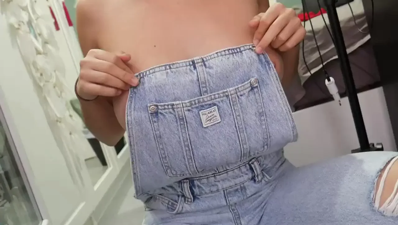Busty Farm Girl Teases Her Massive Tits