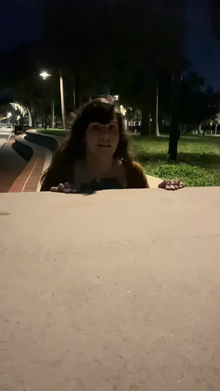 Being sneaky at the park