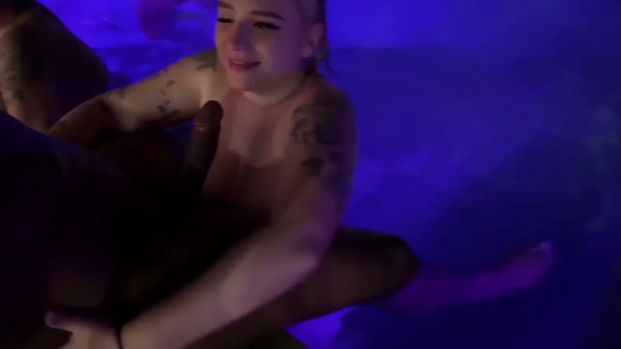 Went skinny dipping at a party with friends. I got way too excited and sucked off this guy in the pool. Hubby's favorite part was when I squirted all over his cock and this guy bent me over hubby and fucked me on top of him.