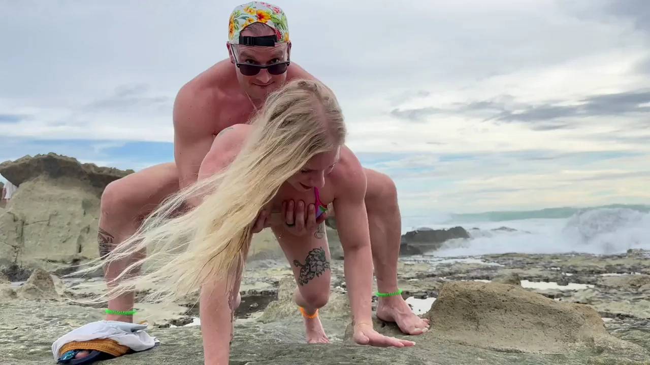 Beach Bitch Gets Pounded Outdoors 🏖️🍆💦