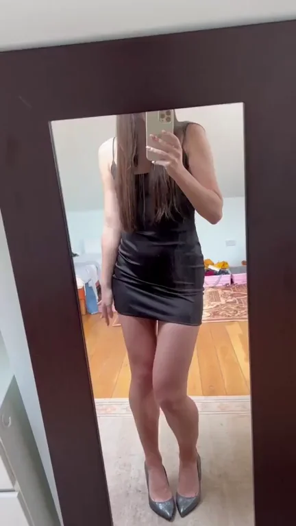 Going on a date in my new dress to my favorite restaurant