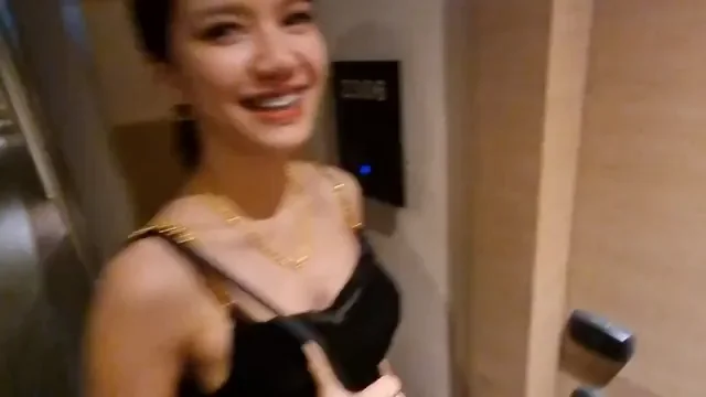 Hotel Ravaging: Tiny Asian Slut Chokes on Massive BWC