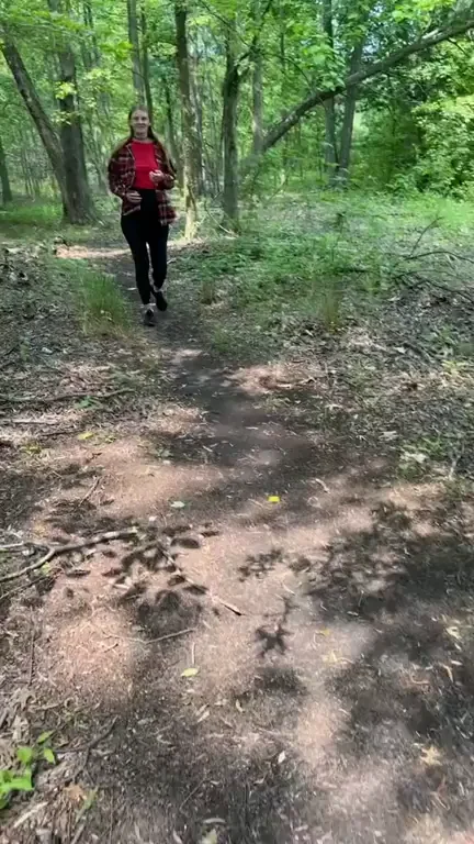 I love hiking because i love flashing men on my walks!!😜