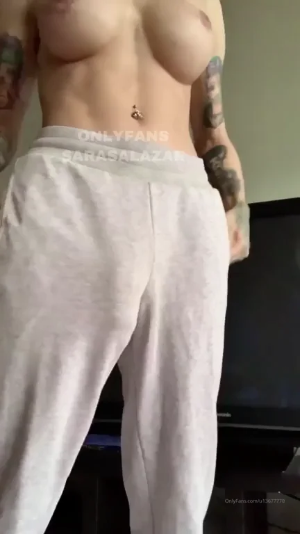 Stroking her big fat cock