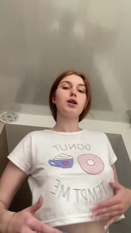 Petite Slut Begs Coworkers to Find Her Teasing Tits 🍩😈