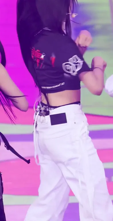 Minji's Tight Crop Top Tease on Stage