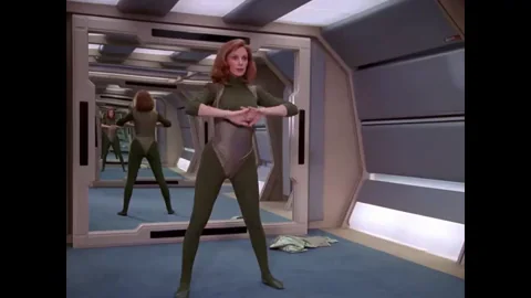 Gates McFadden's Tight Starfleet Ass Workout Tease