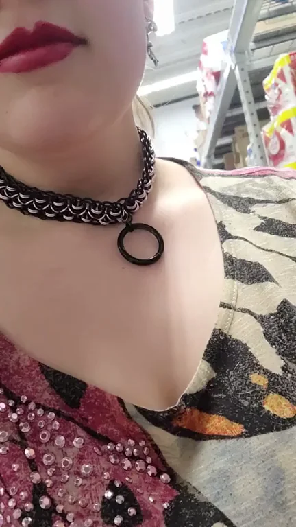 Risky Work Tease: BBW Slut Flashes Massive Tits in Store 🏪💦