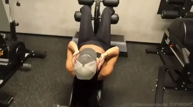 Gym Buddy's Upside-Down Throat Fuck Fest