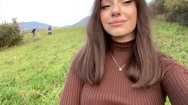 Suck My Tits Outdoors & I'll Milk Your Cock Dry 😈💦