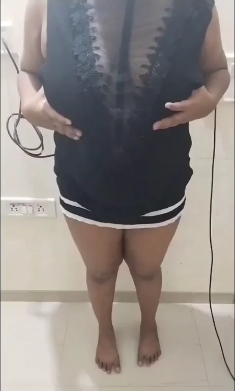 Thick Brown Babe Teasin' in Sheer Dress Tonight 🔥🍫