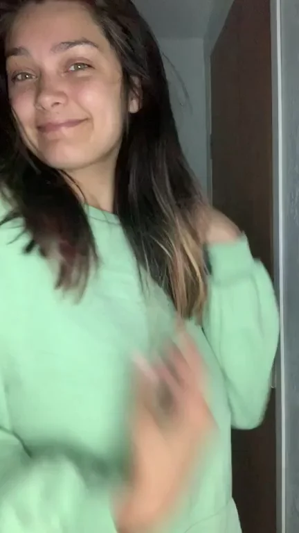 Cute Big Titty Slut Strips Naked for You 😈💦