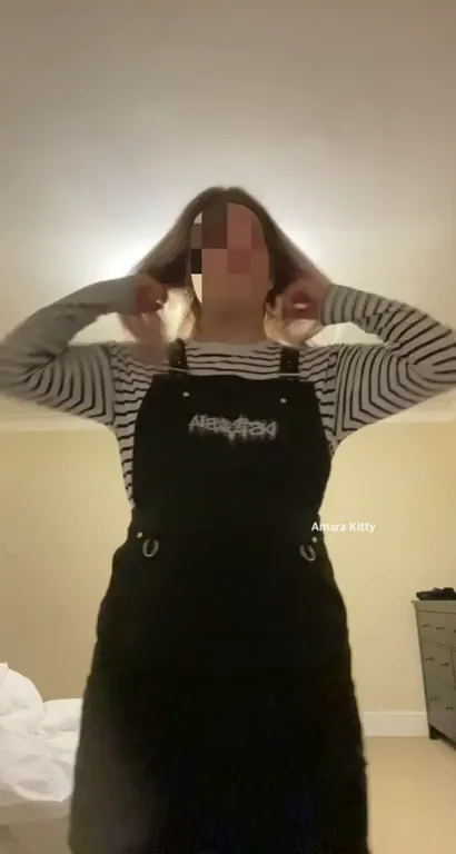 First Time GIF Post: Check My Juicy Ass in Pinafore Slutwear 🍑😈