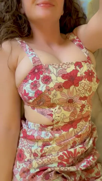 Extra Breedable in My Sexy Floral Dress 😈💦