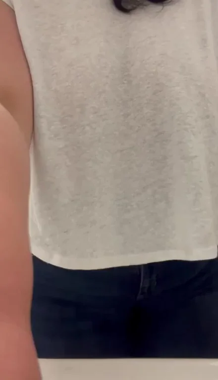 Office Slut's Quick Titty Drop Tease 😈