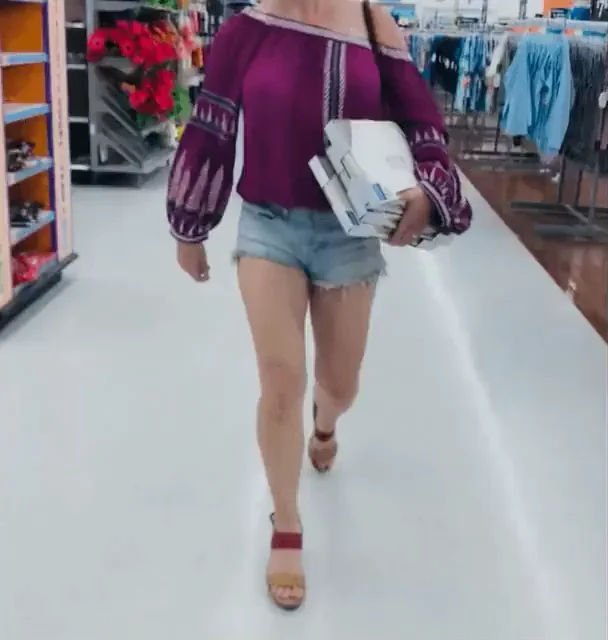 See-Thru Hotwife Slut in Walmart? You Can See 'Em Right? 👀🍑