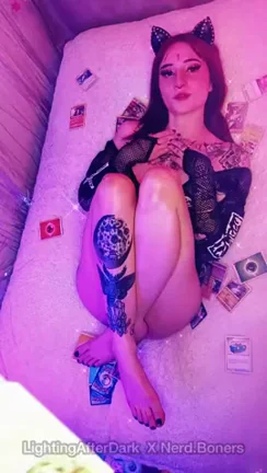 Sometimes girls come over and we play with PokÃ©mon cards, come watch us also fuck