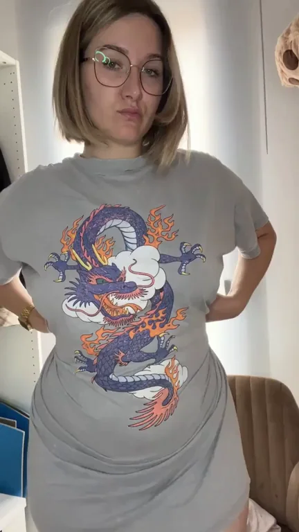 My shirt hides a large booty.