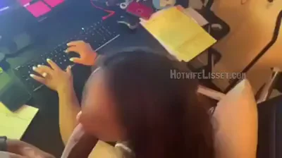 Sucking on a monster cock while i work from home