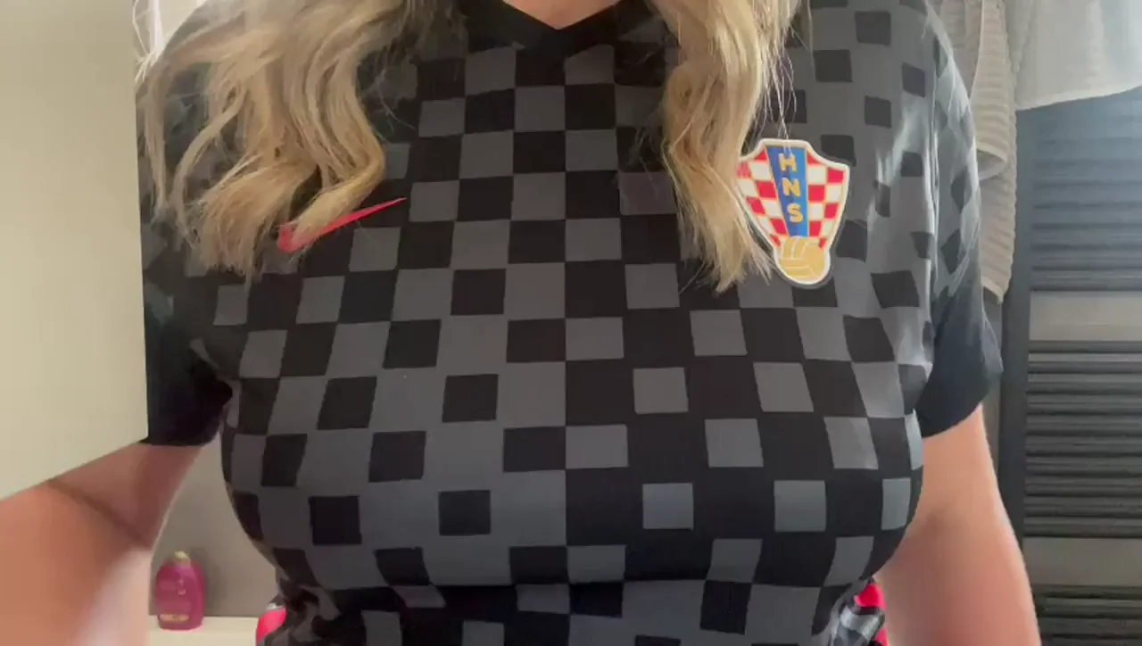 Cheer Croatia with My Massive Titty Drop! 🇭🇷🍈🍈 (OC)