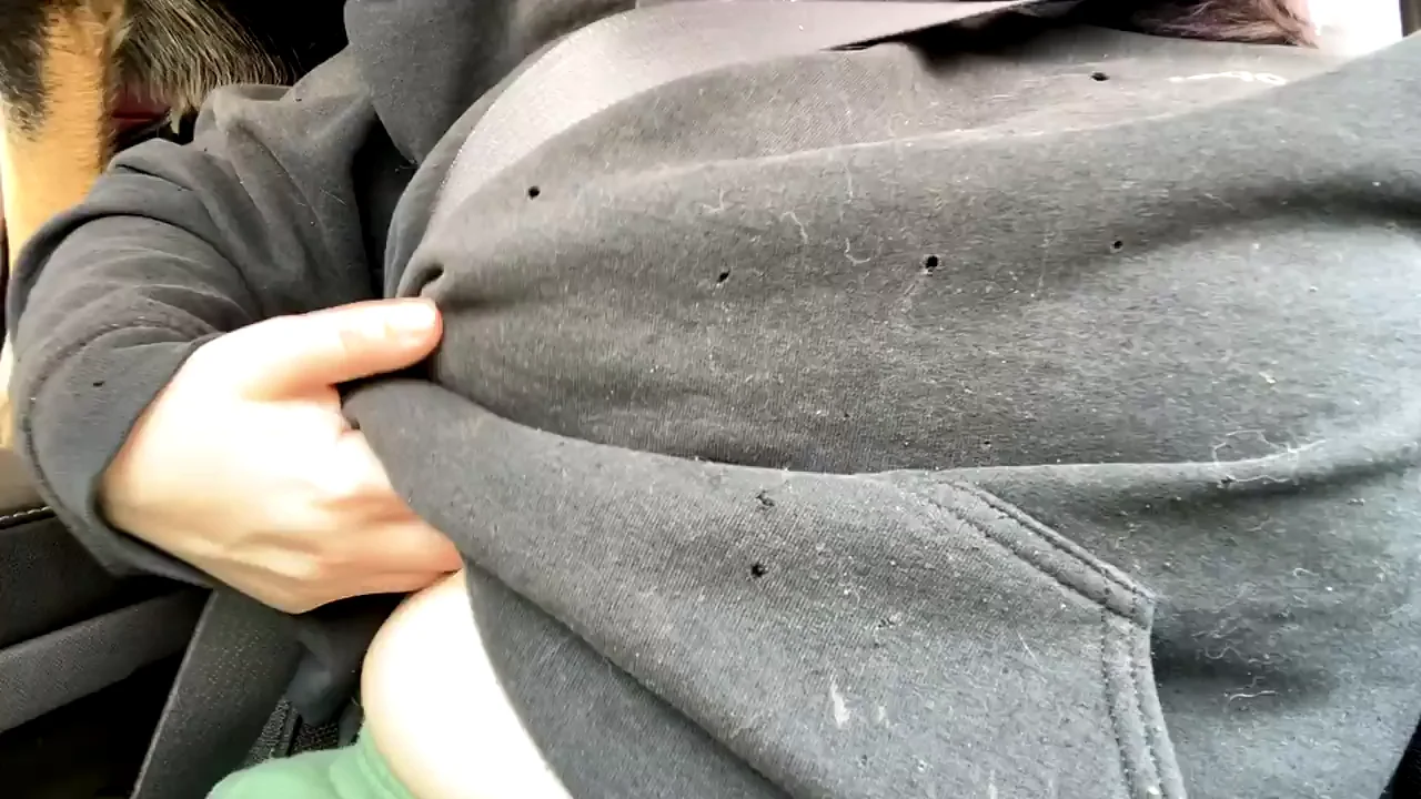Distracted Driving with Big Tiddy Goth GF's Massive Jugs 😈🍈🍈