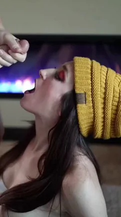 Covered in cum makes me a happy girl!