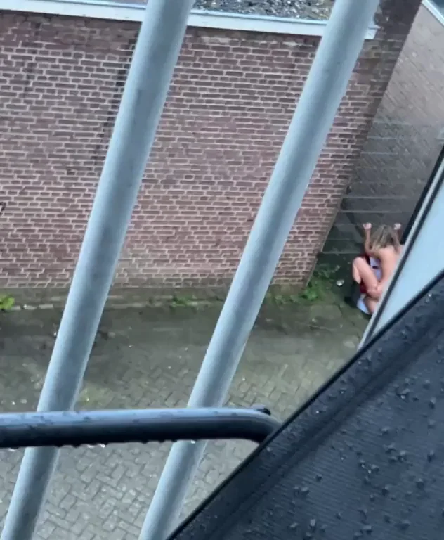My cuck wanted to watch me while I fucked a unknown big dick IN MY ASS, so I picked a guy off the streets and let him fuck and cum in my tight white ass, my cuck watched me from the balcony
