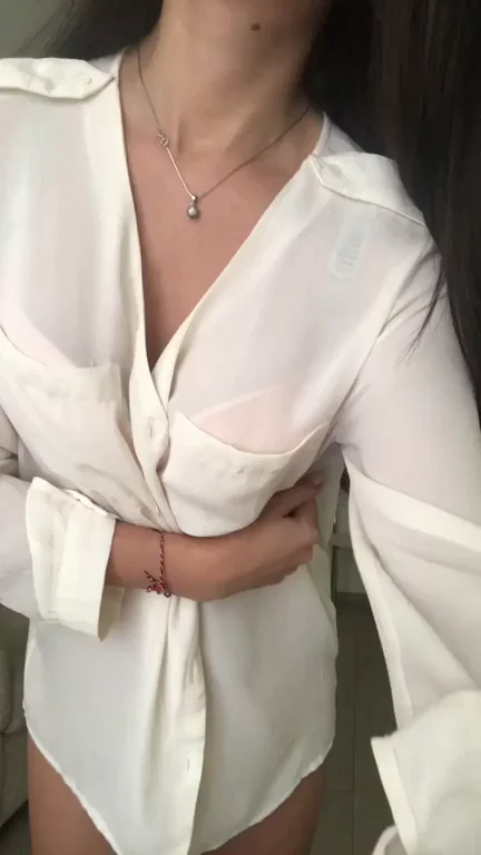 Thick Babe Teases in Sheer White Shirt & Pink Bra 💦 Better Than Ex Could Handle 😈