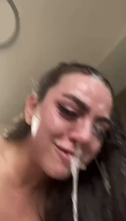 Cumslut Chokes on Massive Mouthful of Thick Jizz