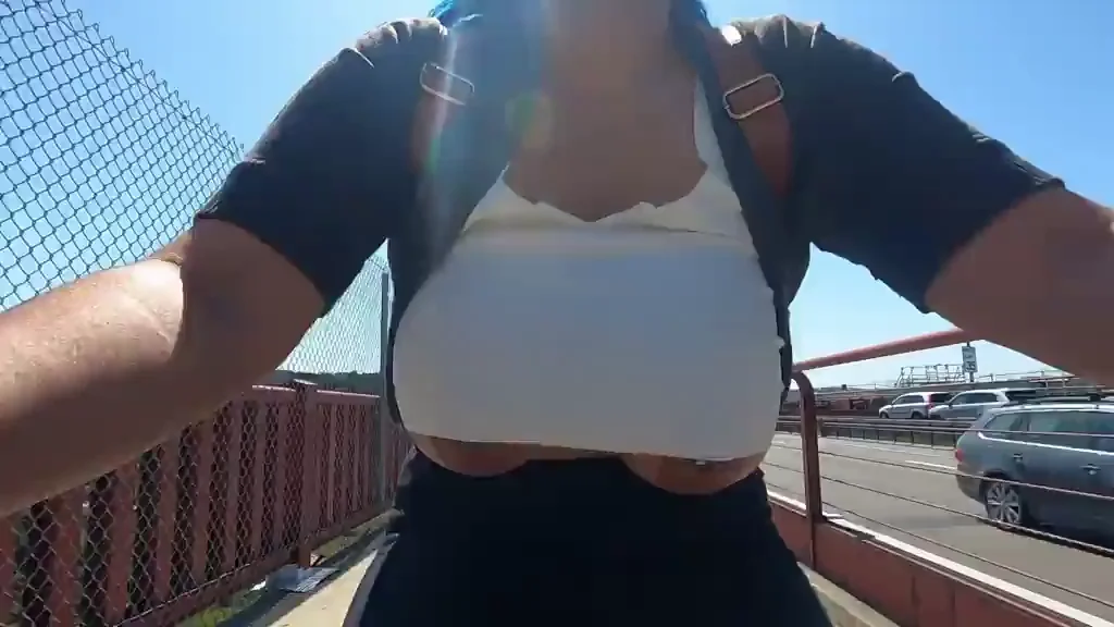 Latina Bimbo Riding Around Flashing Her Huge Pierced Tits 🍈🍈🔥