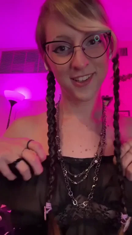 Goth Futa Bitch Mocks Your Pathetic Boner While Stroking Her Massive 9-Inch Monster