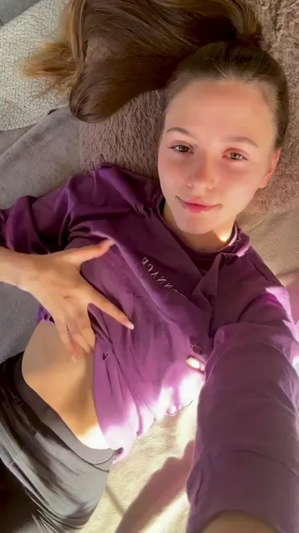 Tiny teen tits atleast my back is not sore