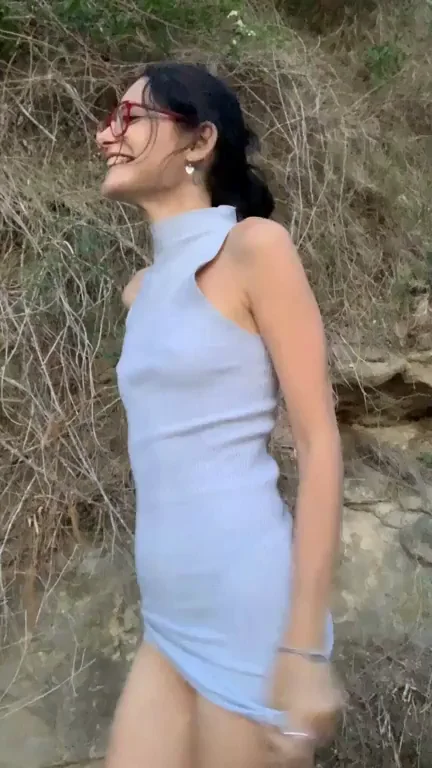 Would you date or fuck a petite flasher? 😁