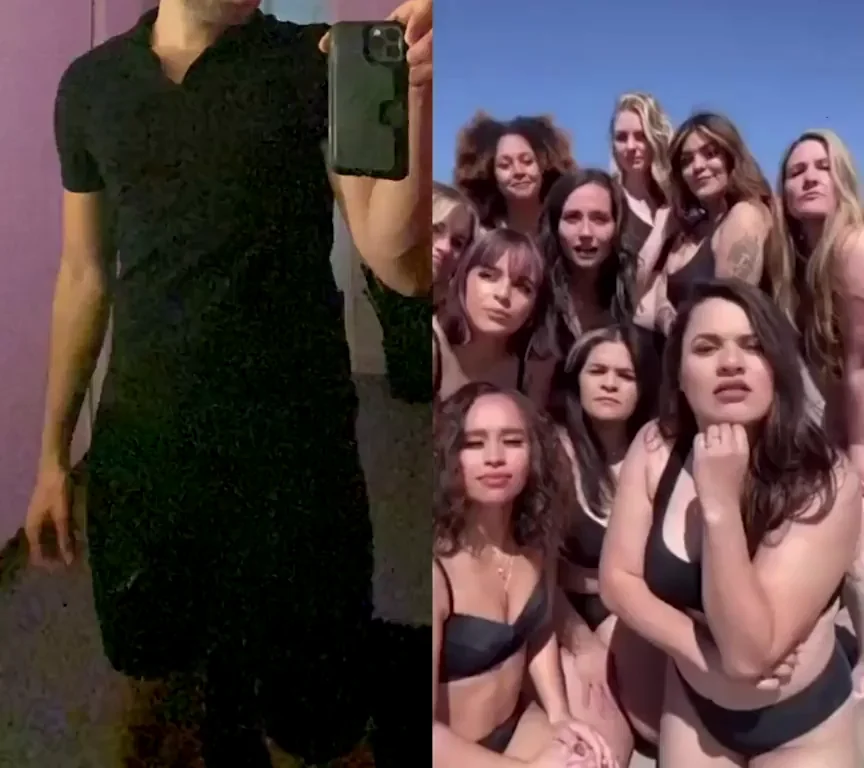 Thick Dick Reveal – How Would You React? 😈🍆👯‍♀️