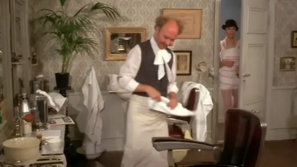 Embarrassing Shave in "In the Sign of the Taurus" (1974)