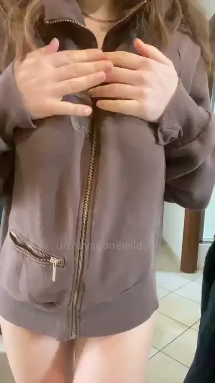 My boobs are begging you to squeeze them [oc]
